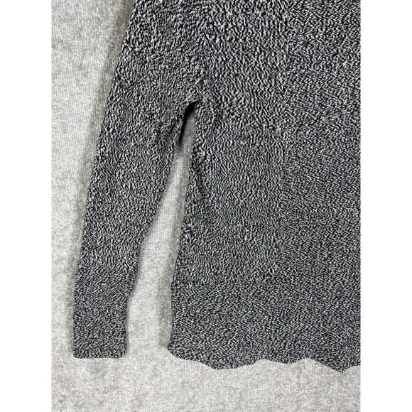 Calvin Klein Knit Cowl Neck Long Sleeve Pullover Sweater Women Small Black White - Picture 13 of 15